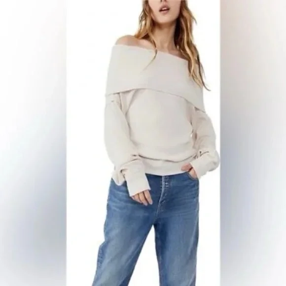 FREE PEOPLE Hazy Heart Thermal Top In White - Picture 3 of 8